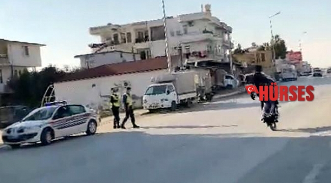 Jandarmadan kaçan motosikletliler, sosyal medyadan yakalandı
