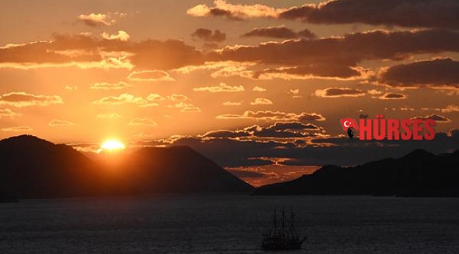 Kekova'da günbatımı güzelliği