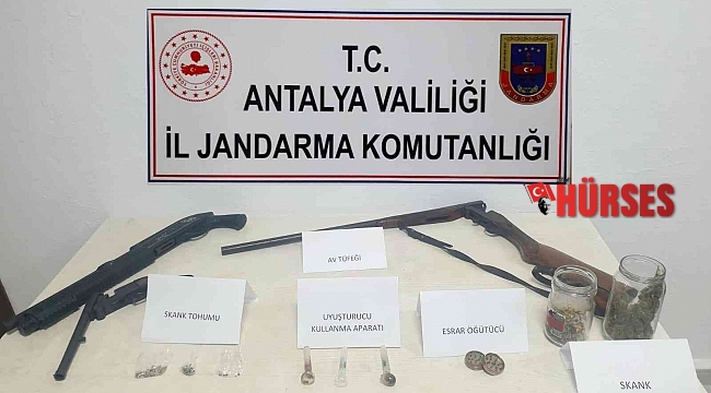 Kumluca'da uyuşturucu operasyonu
