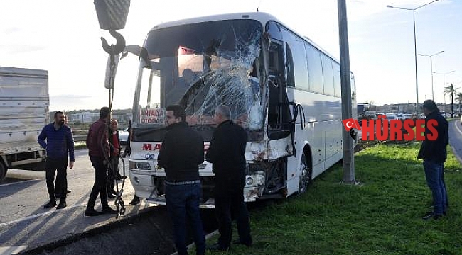 Manavgat'ta kaza ucuz atlatıldı