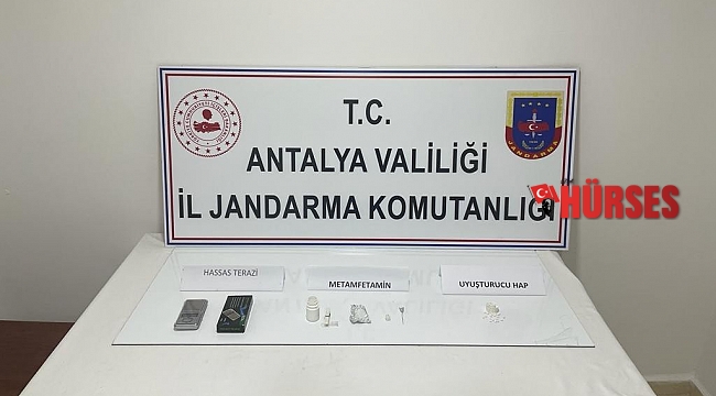 Manavgat'ta uyuşturucu ticareti yapan şüpheliye jandarma baskını