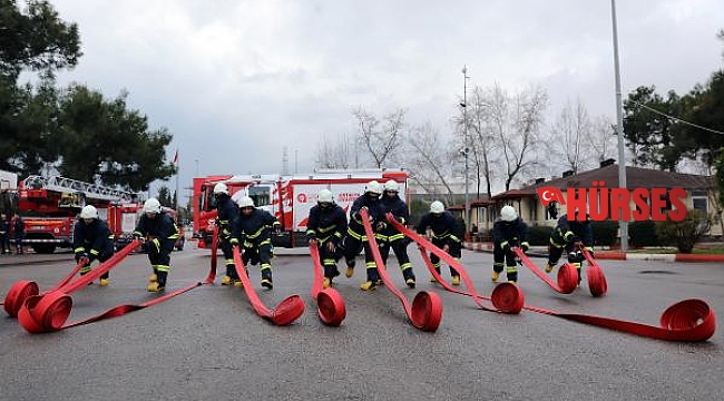 125 genç itfaiyecinin 5 haftalık zorlu eğitimi başladı