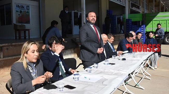 AK Parti İl Başkanı Taş ve milletvekilleri komisyoncularla görüştü