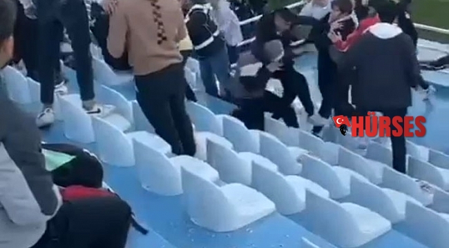 Amatör maçta tribünde kavga
