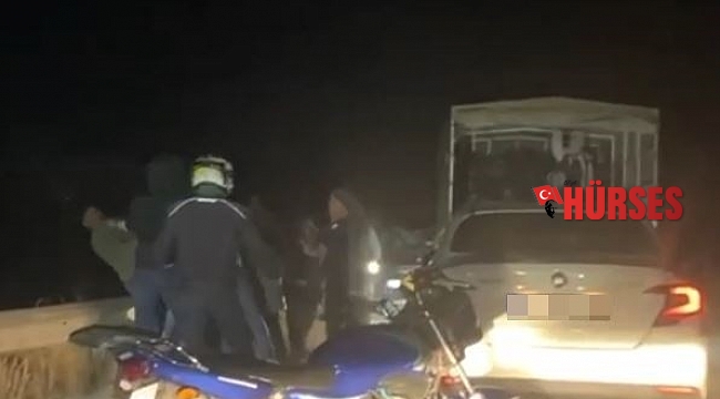 Antalya'da su kanalına adam atma kavgası