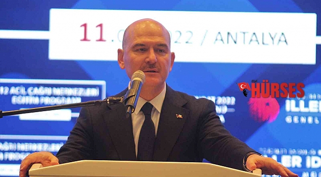 Bakan Soylu: &quot;112 Acil Çağrı Merkezimizde 2021 yılında alınan toplam 104.6 milyon çağrının 71 milyonu, yani yüzde 68&#039;i asılsızdır ve gereksizdir&quot;