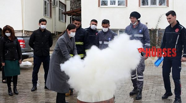 Büyükşehir'den ilçe belediye çalışanlarına yangın eğitimi
