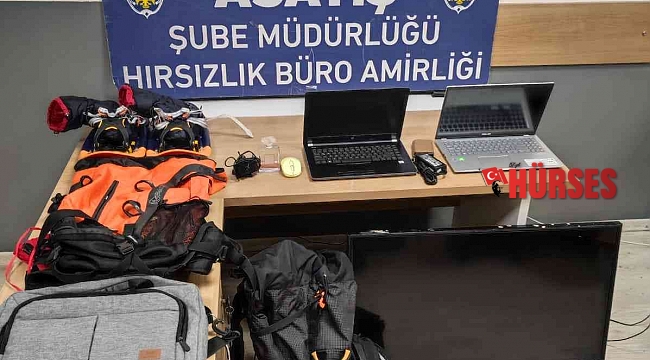 Camlarını kırdıkları araçlardan hırsızlık yapan 2 şüpheli yakalandı