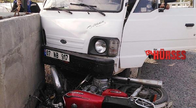 Gazipaşa'da trafik kazası: 1 yaralı