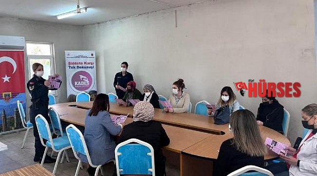 Jandarmadan öğretmenlere 'aile içi şiddet' ve 'KADES' bilgilendirmesi