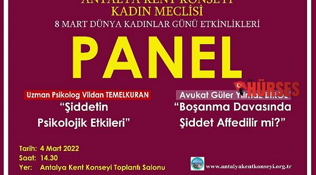 Kadın Meclisi, panel düzenliyor