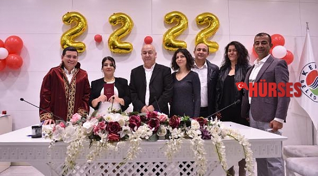 Kepez'de '2.2.2022'de evlendiler