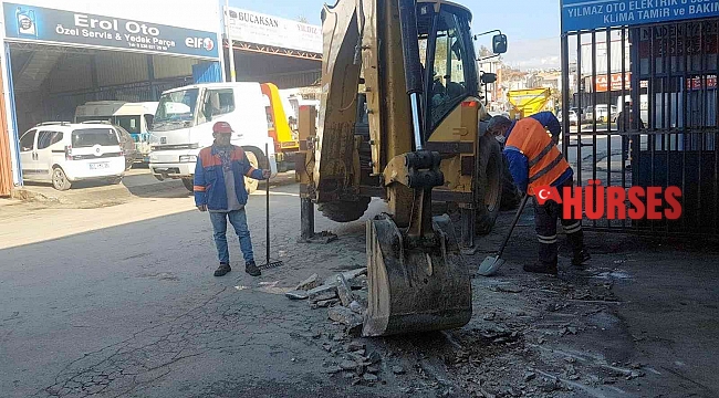 Manavgat'ta yol bakım çalışması