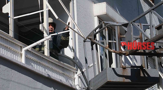 Mutfakta çıkan yangın korkuttu