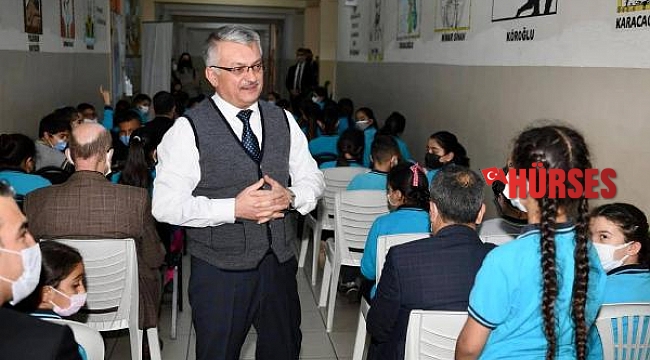 Vali Yazıcı'nın AHENK'te 27 durağı Kepez Ortaokulu oldu