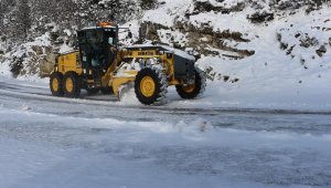 Alanya, Gündoğmuş ve İbradı'da kar mücadelesi sürüyor