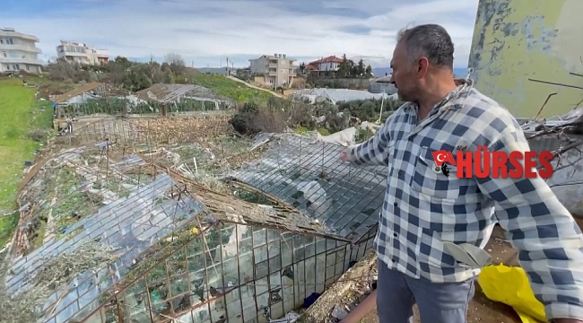 Alanya'da hortum yıktı geçti