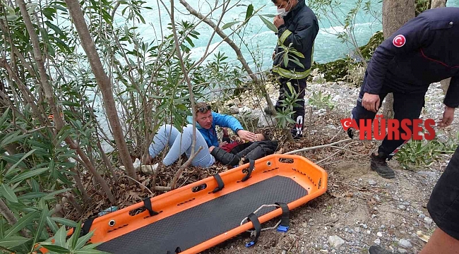 Alman turist ATV ile uçuruma yuvarlandı