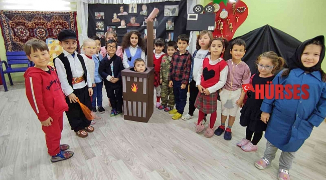 Anaokulu öğrencilerinden 'Hababam' canlandırması