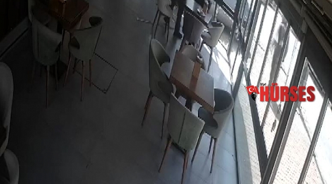 Antalya'da otomobilin fırına daldığı anlar kamerada