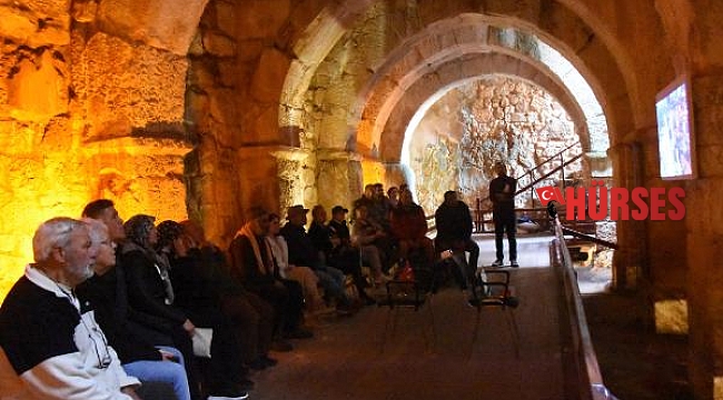 Antik sarnıçta film gösterimi