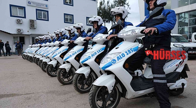 Büyükşehir'in elektrikli motosikletleri yollarda