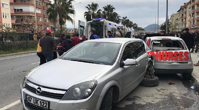 Gazipaşa'da trafik kazası: 1 ölü, 2 yaralı