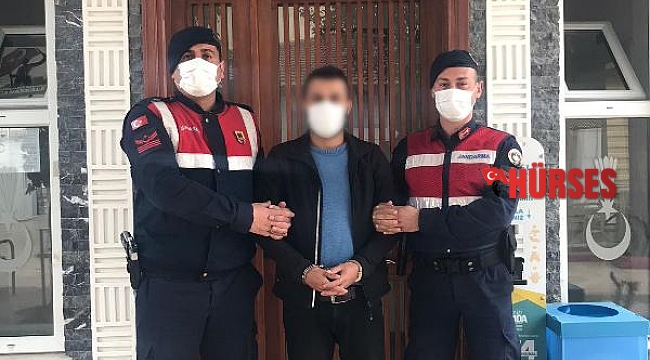 Jandarma aranan hükümlüyü yakaladı