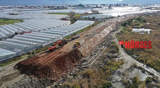 Kaş'ta bisiklet yolu proje çalışması sürüyor