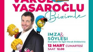 Kral Şakir'in çizeri Yaşaroğlu, Kepez Kitap Fuarı'nda