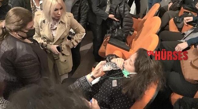 Merdivenden düşen kadına rektör müdahale etti
