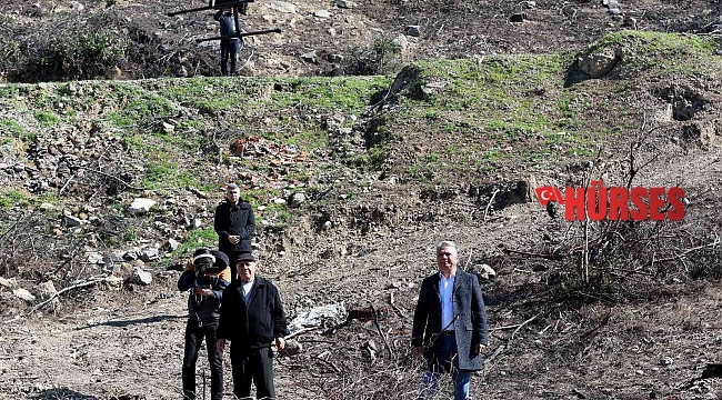 Muratpaşa yanan ormanları dronla tohumluyor