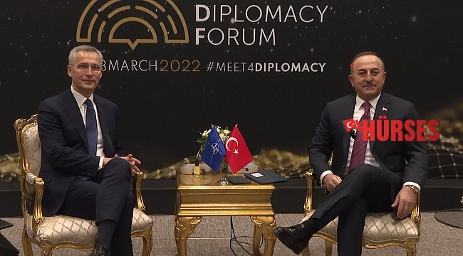 NATO Genel Sekreteri Stoltenberg, Bakan Çavuşoğlu ile bir araya geldi
