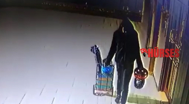 Pazardan alışveriş yapar gibi apartman soydu