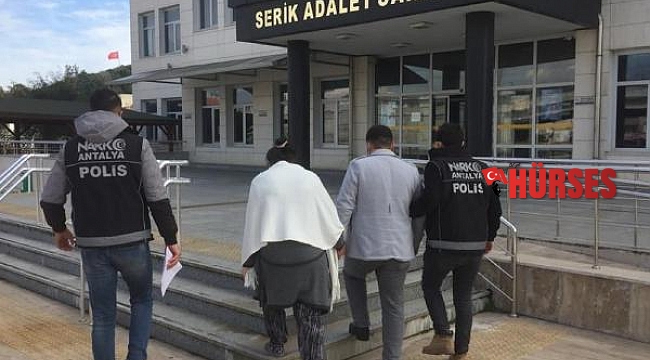Serik'te esrar operasyonu
