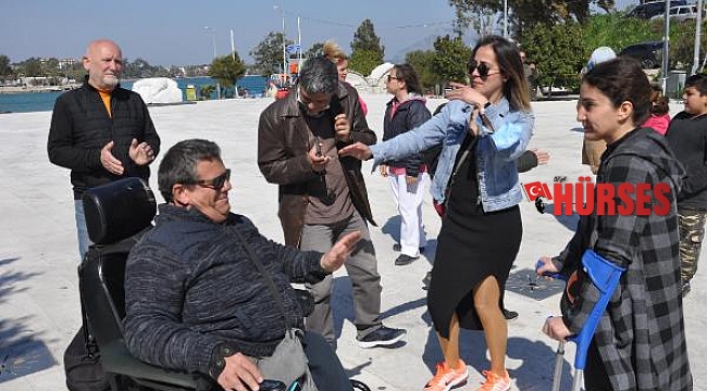 SMA hastası küçük Defne için Datça'da coşkulu kutlama