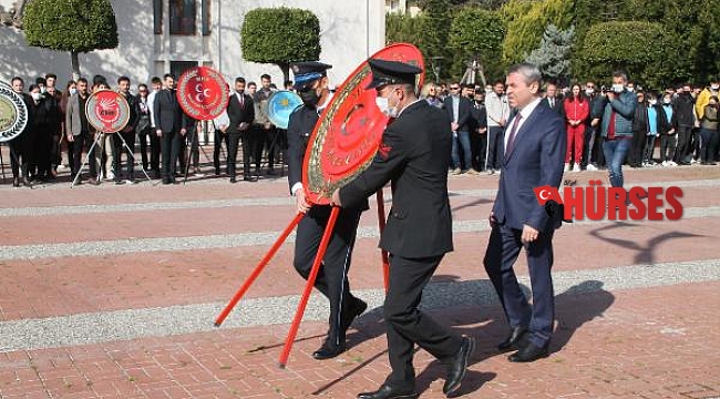 Temsili anıtta şehitler için dua okundu