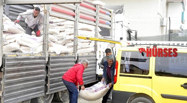 Yangın bölgesinde 1360 ton ucuz arpa desteği