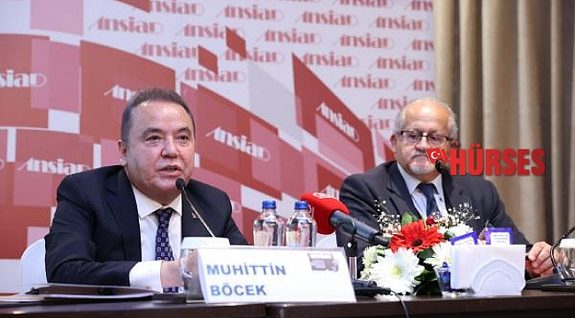 Başkan Böcek, iş dünyasıyla bir araya geldi