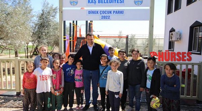 Başkan Ulutaş, çocuklara park sözünü tuttu