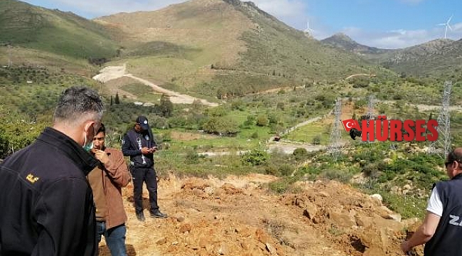 Bodrum'da hazine arazisindeki kaçak yol çalışmasını zabıta durdurdu