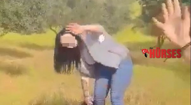 Erkek arkadaşıyla görüşen genç kızı tekme tokat dövdü
