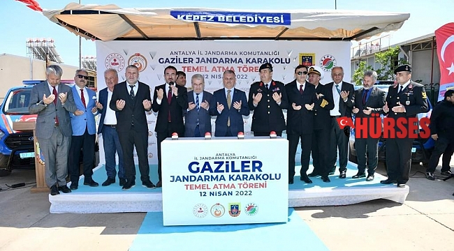 Gaziler Jandarma Karakolu temeli törene atıldı