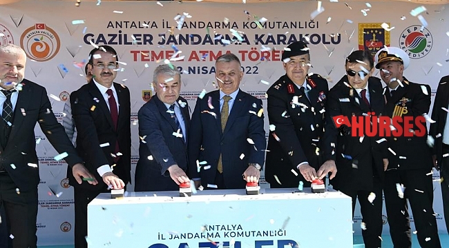 Gaziler Jandarma Karakolu temeli törene atıldı