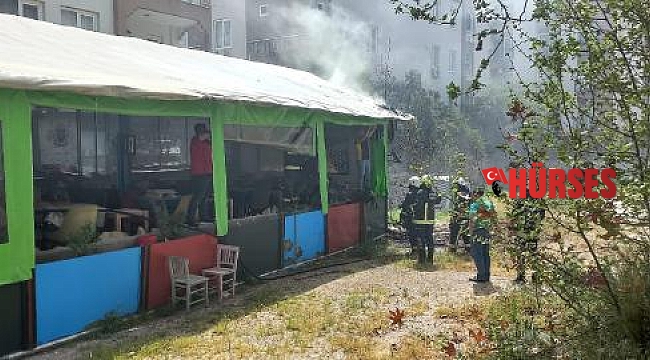 İşyerinde çıkan yangın, büyümeden söndürüldü