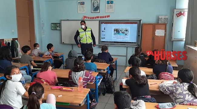 Jandarmadan miniklere trafik eğitimi, polislere ziyaret