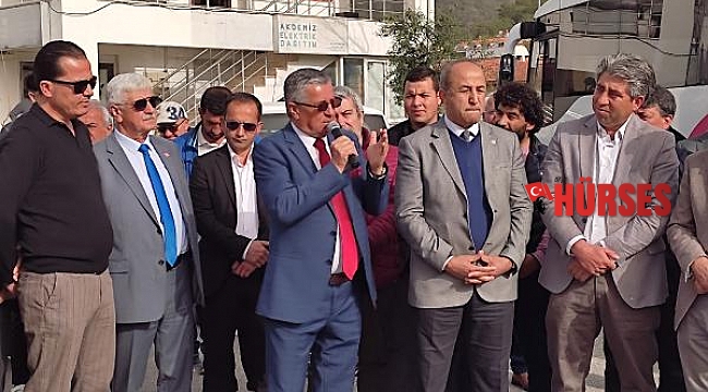 Kemer'deki elektrik kesintine tepki