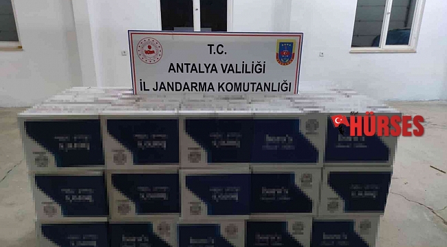 Kontrol noktasında durdurulan kamyondan 500 bin adet makaron çıktı