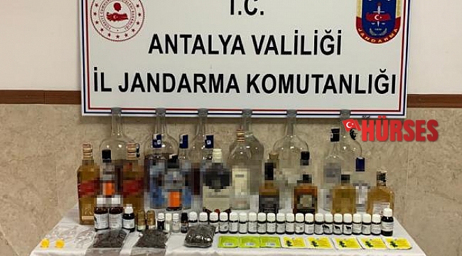 Manavgat'ta sahte içki operasyonu