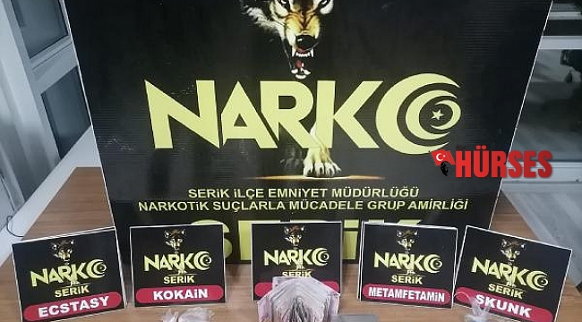 Serik'te uyuşturucu operasyonu